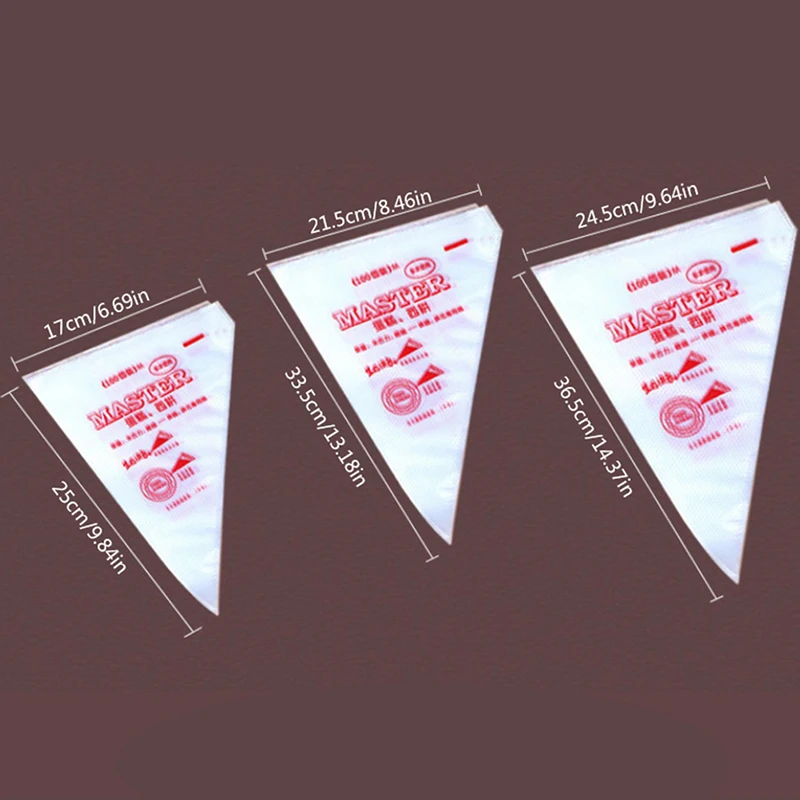 {QTG333} 20 Pcs Food Grade Plastic Icing Piping Bags Pastry Fondant Cake Decorating view 6