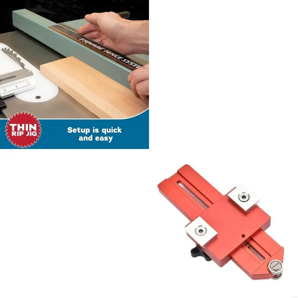 

Thin Rips Tablesaw Jig Table Router Cutting Board Fixed FeatherBoard L4MF