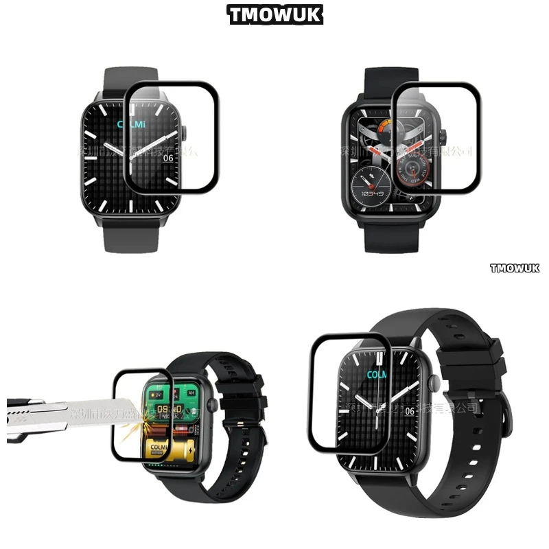 

For Colmi C60 C80 P68 P28 Full Cover Screen Film, 3D Curved Soft Flexible Anti - Scratch PMMA Guard