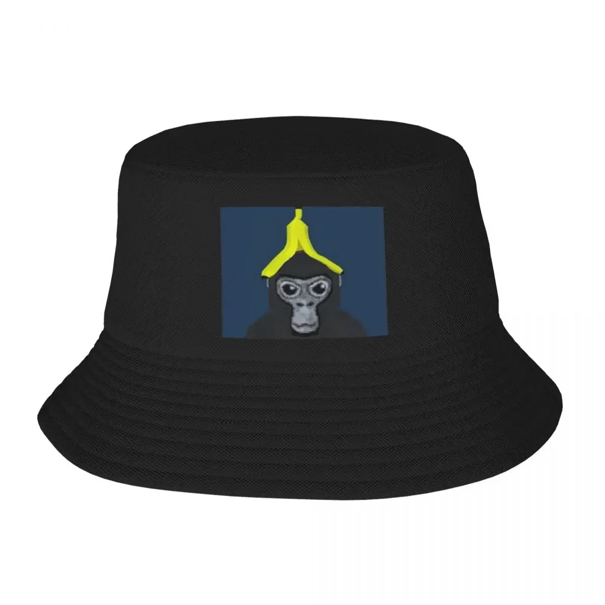 Gorilla Tag Monkey With Banana Bucket Hats Panama For Man Woman Bob Hats Autumn Fisherman Hats Summer Beach Fishing Unisex Caps