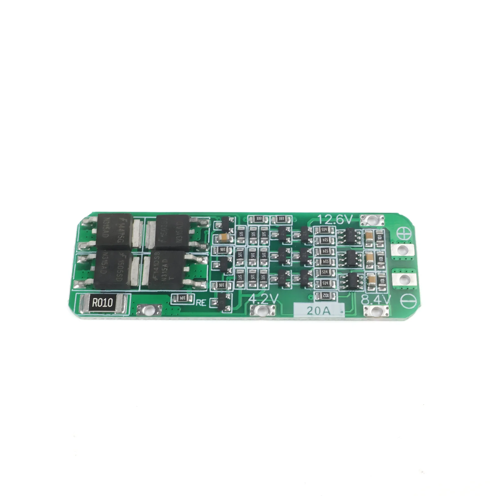 3S Li-ion Battery Protection Board BMS 20A 12.6V with Balance PCB Cell Eq Overcurrent Protection for 18650 Drill Motor