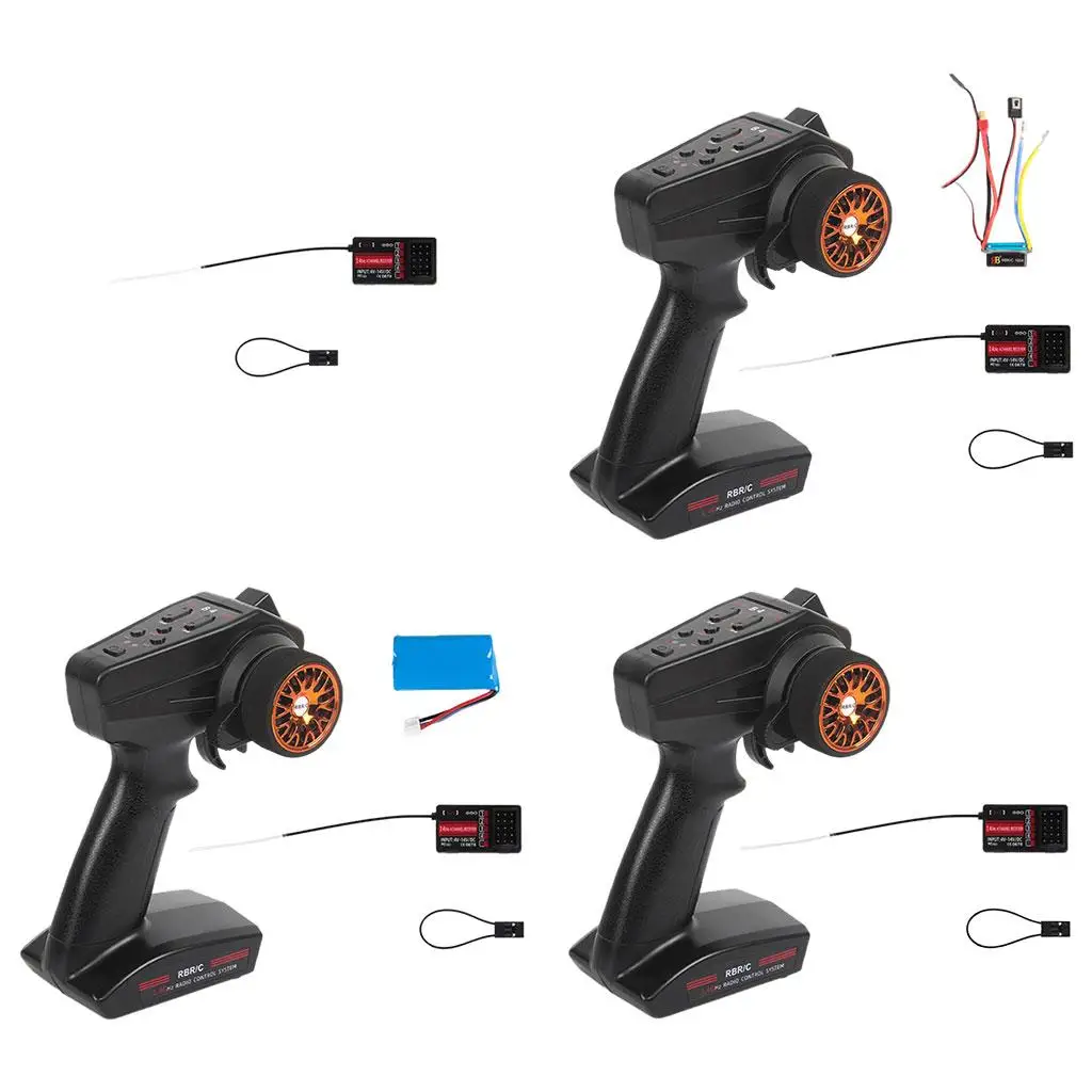 RC 2.4G 4Channels Radio System Transmitter with Receiver for RC Car Boat