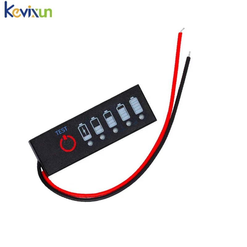 10PCS 3.7V-72V Lithium Battery Power Detection Lamp Board 12V Lead-acid Battery Lithium Iron Phosphate Power Display