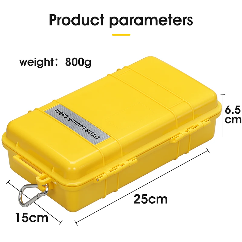 2000M Single Mode OTDR Launch Cable Box SC/FC/ST/LC(UPC/APC) Connector Optical Fiber Testing Extension Line Dead Zone Eliminator
