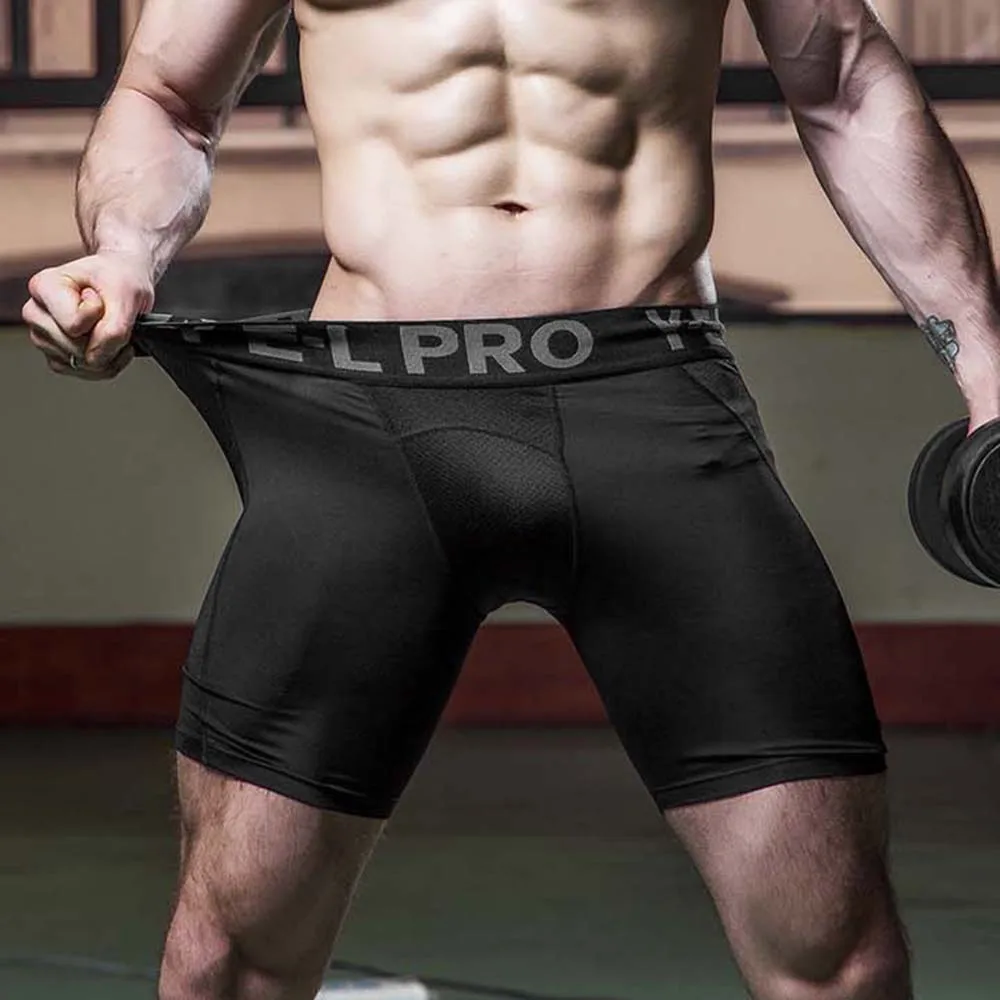 

Fitness Shorts Men Quick Dry Shorts Running Leggings Running Tights Gym Training Fitness Sport Shorts Leggings Male Underwear