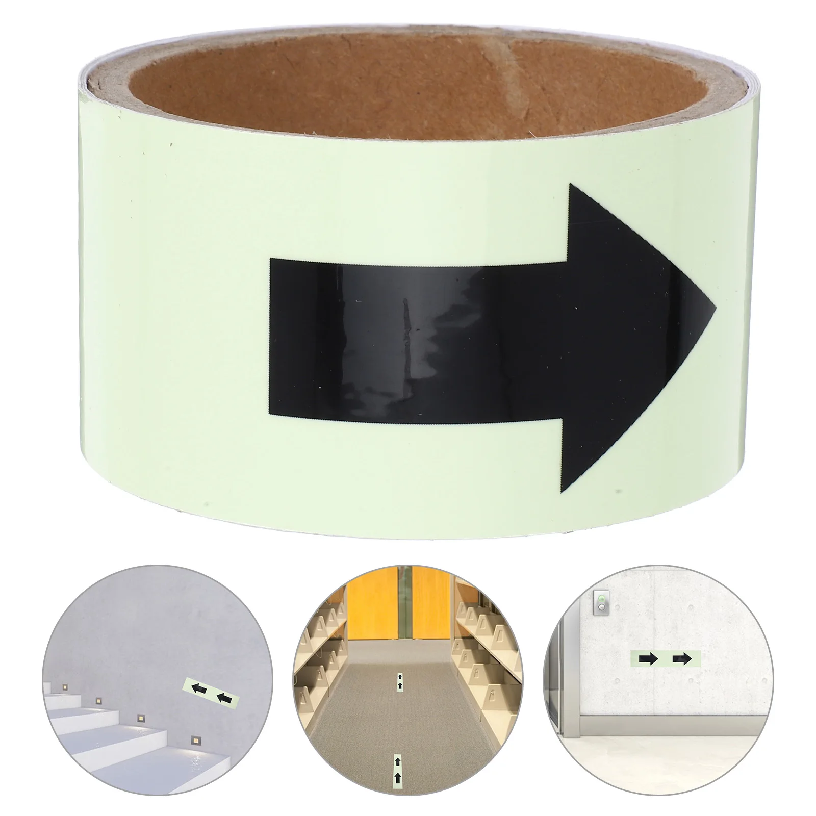 

Glow In The Dark Arrow Reflective Directional Tape Safety Sign Stickers Applications