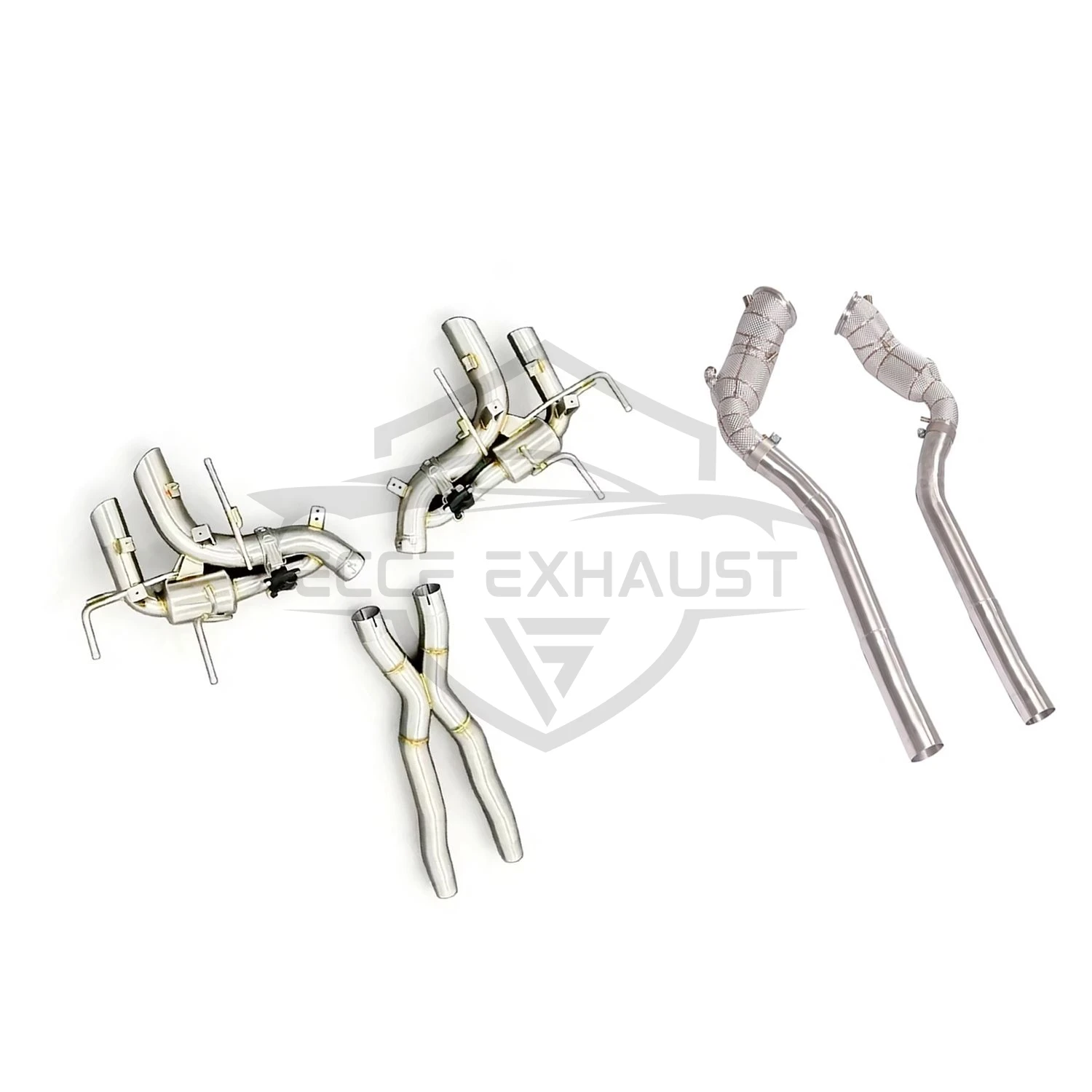 Escapamento Catback de Aço Inoxidável com Válvula de Performance para Ferrari 458 SC SP 4.5 com Controle de Som Ajustável