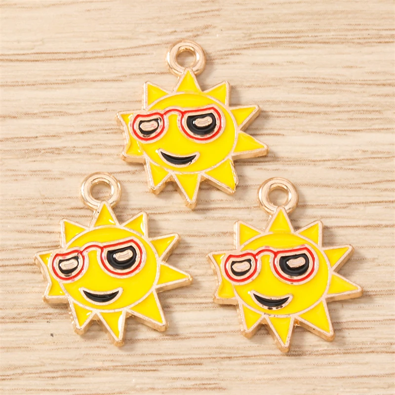 10 Stück Mix süße Meereslebewesen Charms Emaille Oktopus Hummer Krabbe Charms Anhänger für Schmuckherstellung Halsketten Ohrringe DIY Geschenke – Detail 12