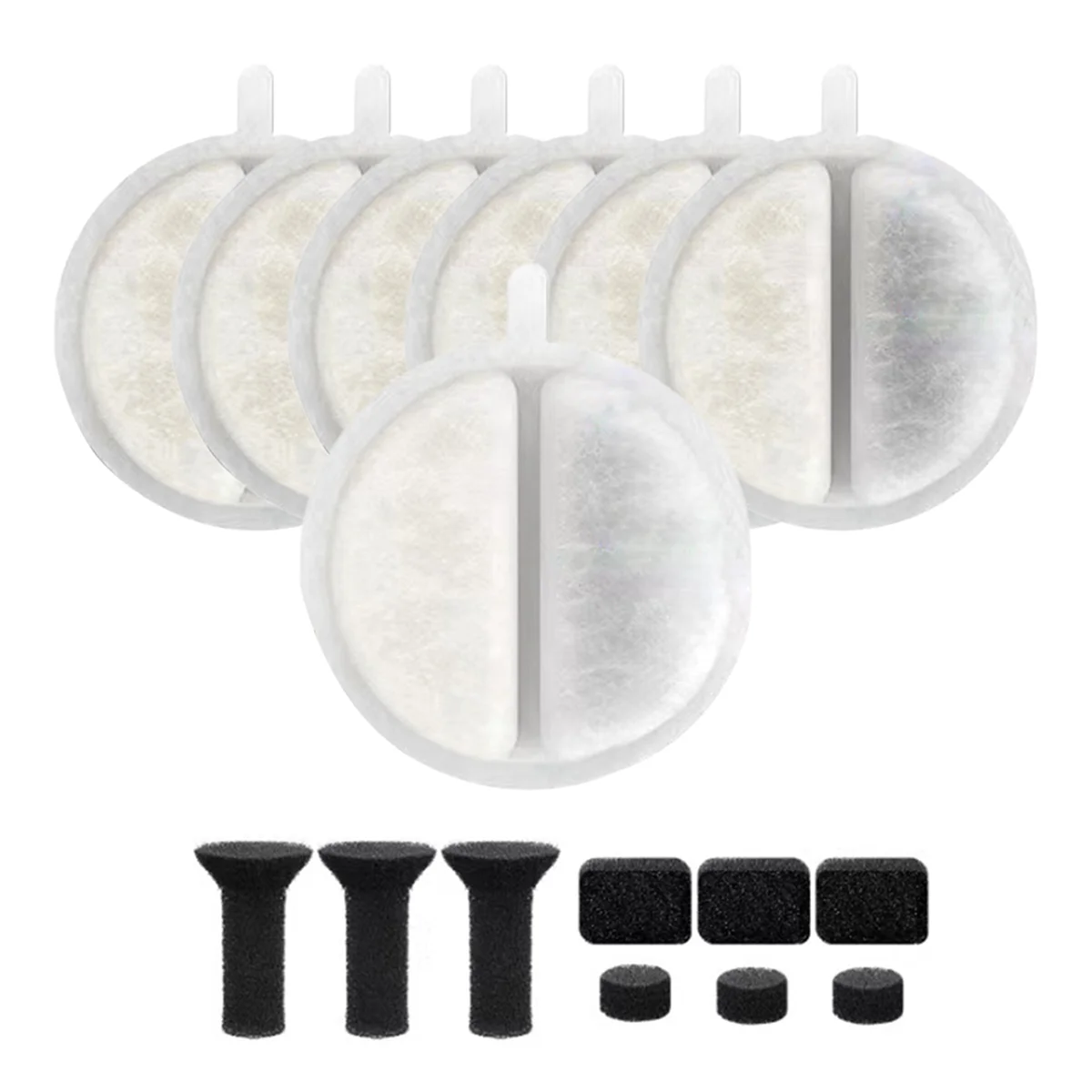 

A72P Cat Water Fountain, High-Efficiency Pet Water Fountain Filters, Compatible with Multiple Models