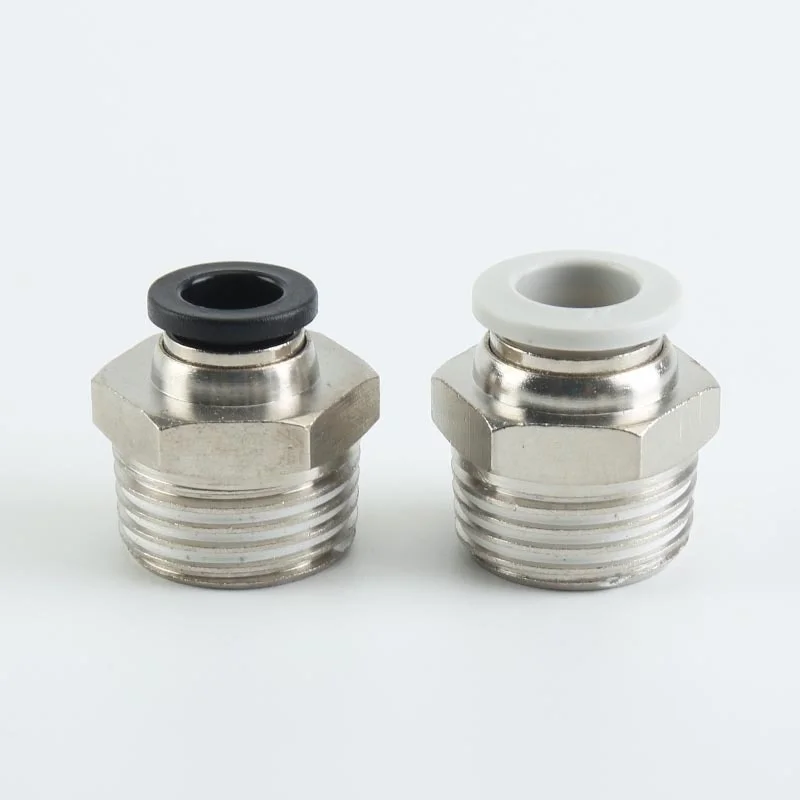 PC14-02 Pneumatic Fittings PC16-03 04 06 Air Connector Quick Insert Connecors Hose Male Thread Straight Pipe Fitting