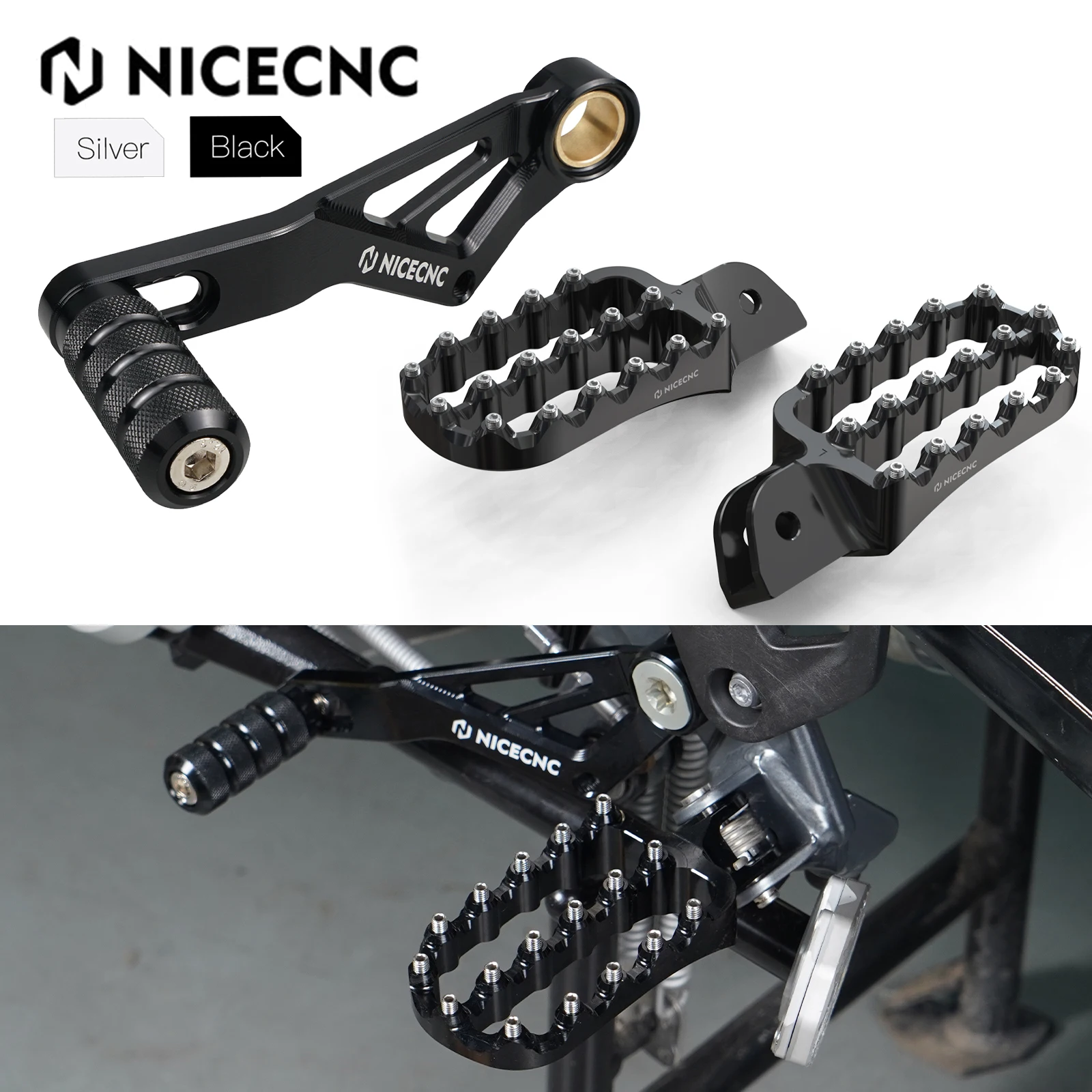 

Footpegs Footrest Gear Shift Lever For BMW R 1250 GS 2019-2023 R1250GS Adventure 2019-2024 R 1200 GS R1200GS Adventure 2013-2018