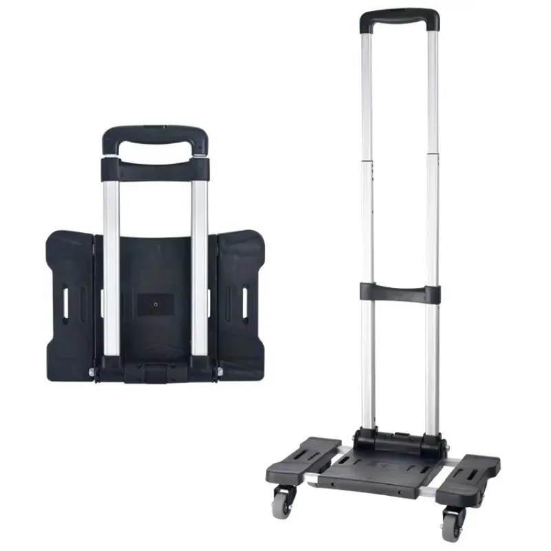 Foldable aluminum 4 wheels shopping fold trolley cart bag