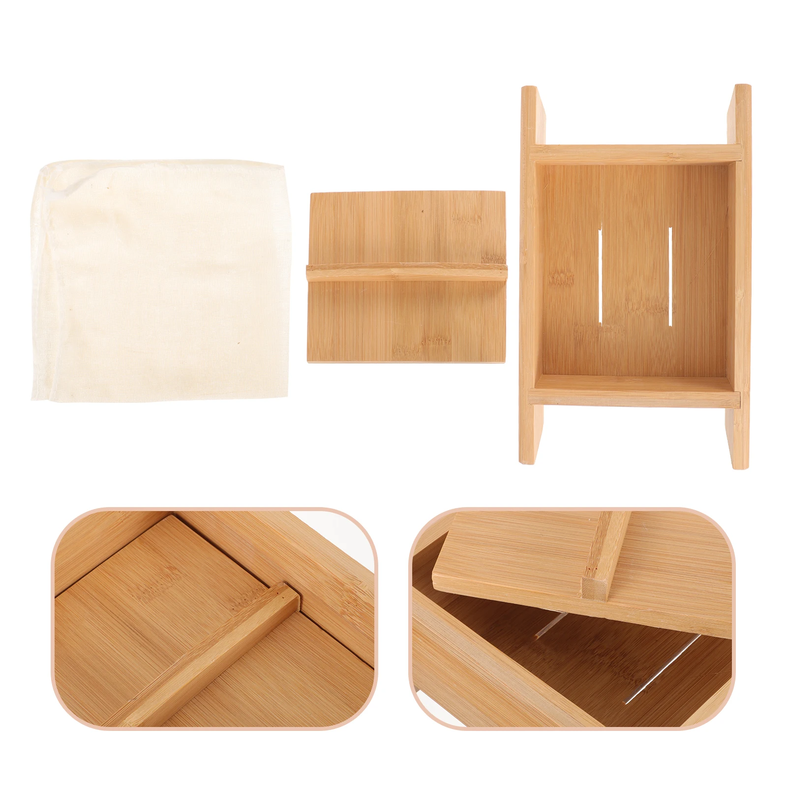 

Деревянная бытовая машина для приготовления тофу, пресс-форма, инструмент для приготовления сыра, сделай сам, форма для изготовления тофу, практичный пресс для сыра