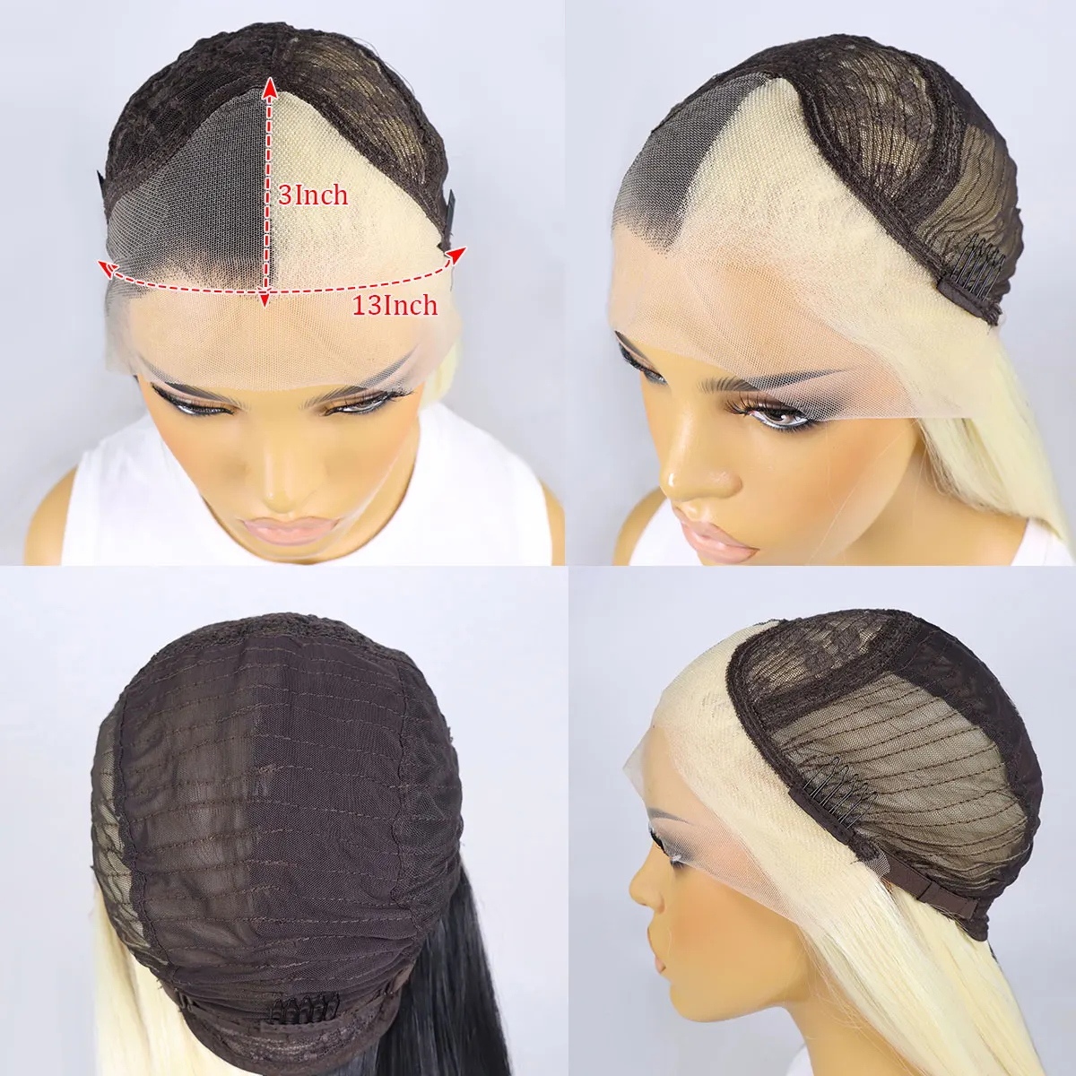 Synthetic Lace Front Half Wig Clip-In Bundle 12\