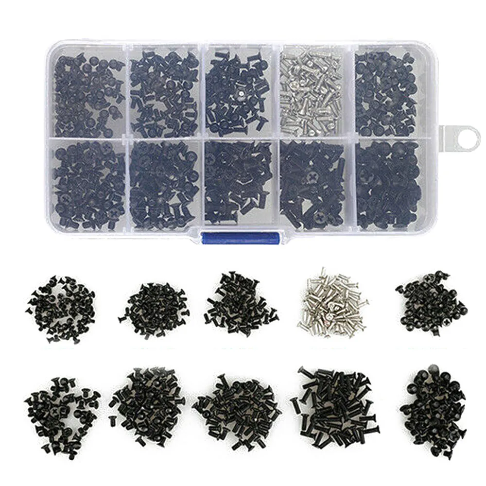 

500PCS M2 M2.5 M3 Laptop Notebook Computer Repair Screws Set for HP Dell Hardware Parts Small Screws Assortment Kit Repair Set