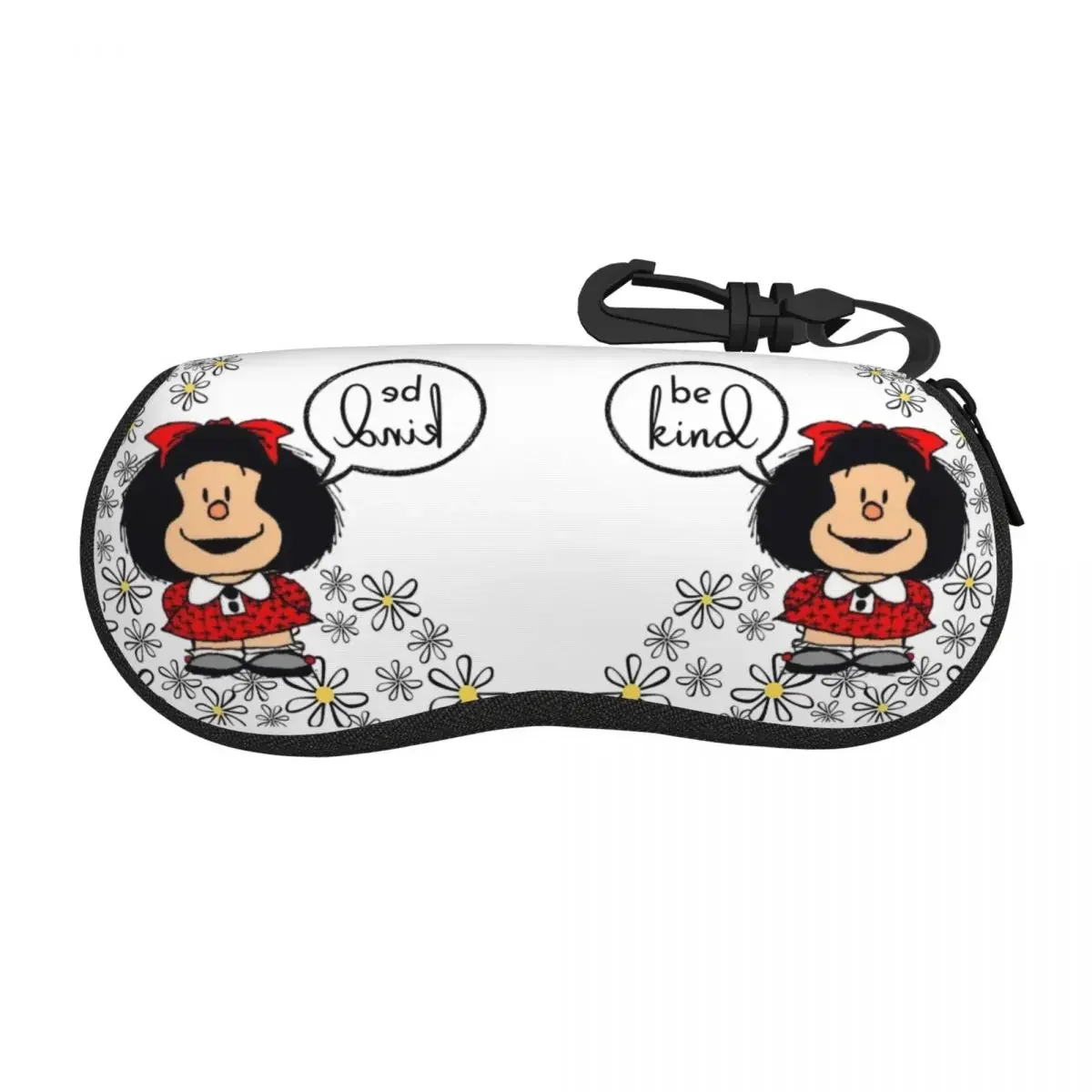 Custom MAFALDA Be Kind Glasses Case Fashion Argentine Shell Eyeglasses Case Sunglasses Box