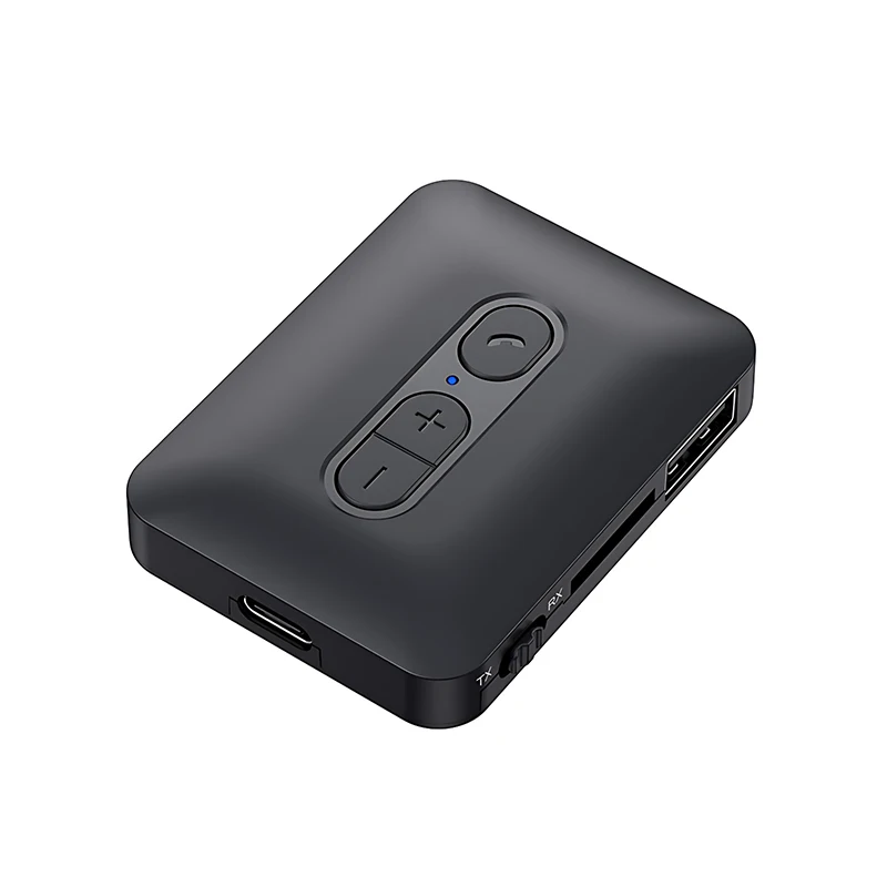 Multifonction Bluetooth 5.4 Récepteur Audio Transmetteur Support USB U-Disk TF Card Play 3,5MM AUX Stéréo Sans Perte HIFI Musique Adaptateur Sans Fil Avec Micro Pour Voiture TV PC Casque Haut-Parleur