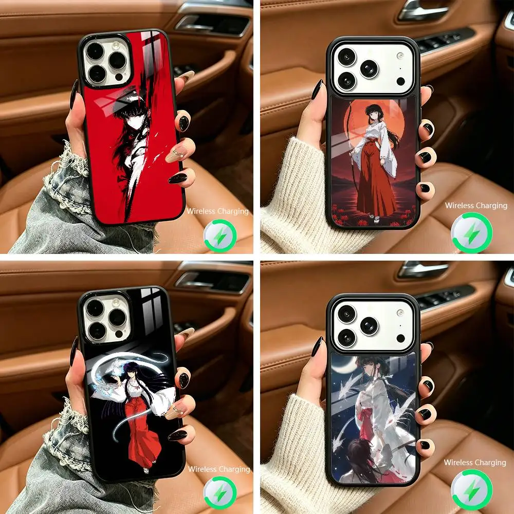 

Kikyo-Anime Character-Inuyasha Wireless charging phone case compatible with iPhone 17/16/15/14/13/12/11