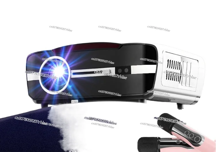 Projector 2024 New Projector Curtain Integrated Home Ultra HD Office Conference 3D TV Integrated