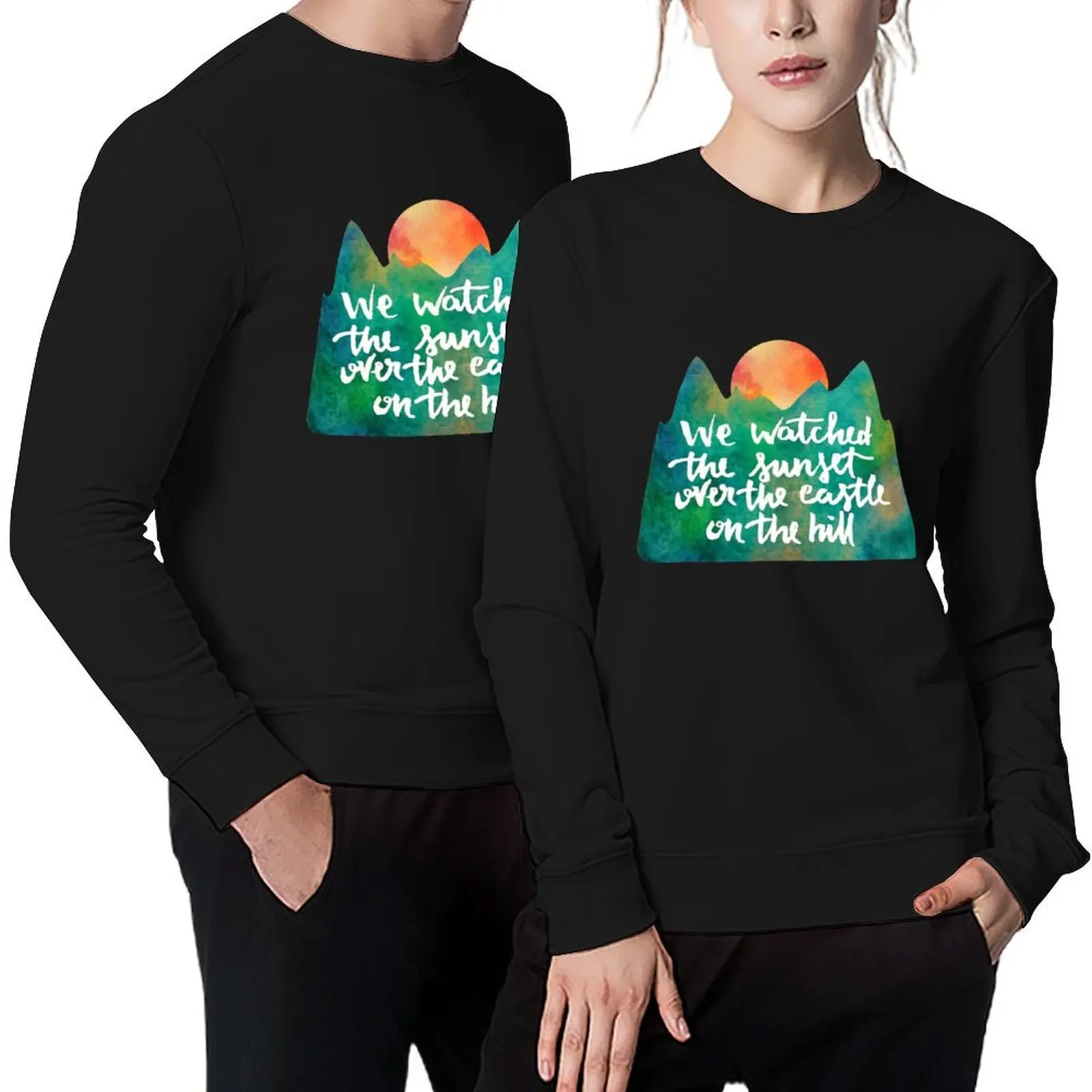 

we watched the sunset Pullover fashion men men's coat japanese style men clothes sweatshirts