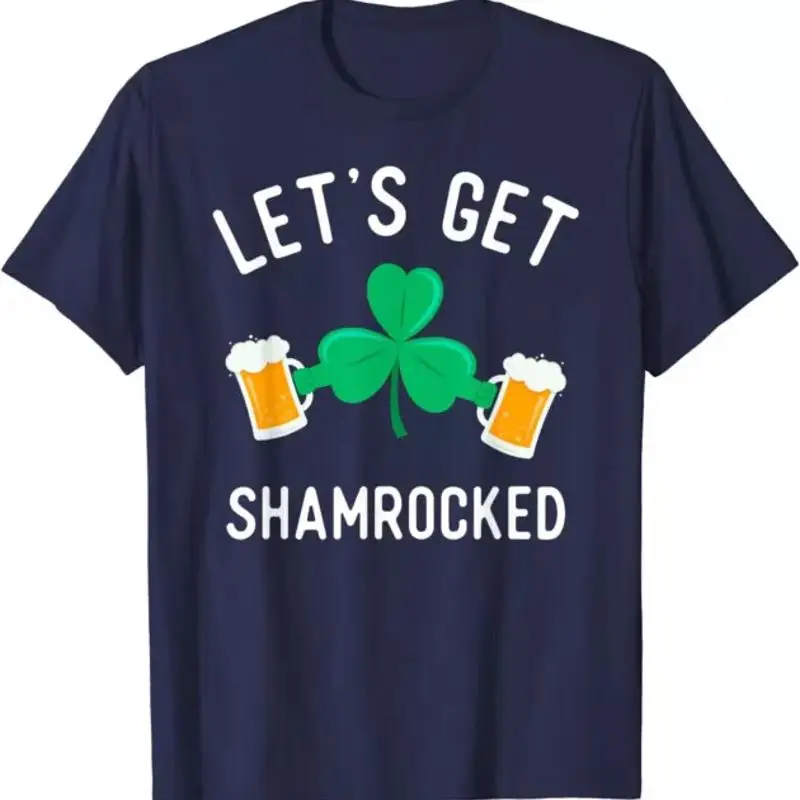 

Футболка Let's Get Shamrocked Funny Drinking Team Clov