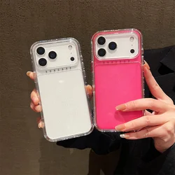 Hybrid Glitter Armor Case for iPhone 17 Pro Max/16/15/14/13/12/11/XS/XR/X/8/7 Plus AirBag Corner Shockproof Funda iPhone Air