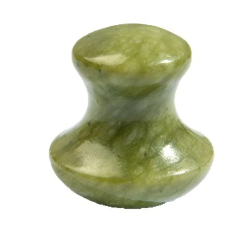 1 Pcs 천연 녹색 석영 스톤 마사지 페이셜 롤러 뷰티 침술 피부 페이셜 케어 마사지 안티 에이징 도구