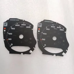 BLACK Gauges Speedo Discs Overlay For Porsche Macan Cayman Boxster Speedometer Dials from mph to KM/H