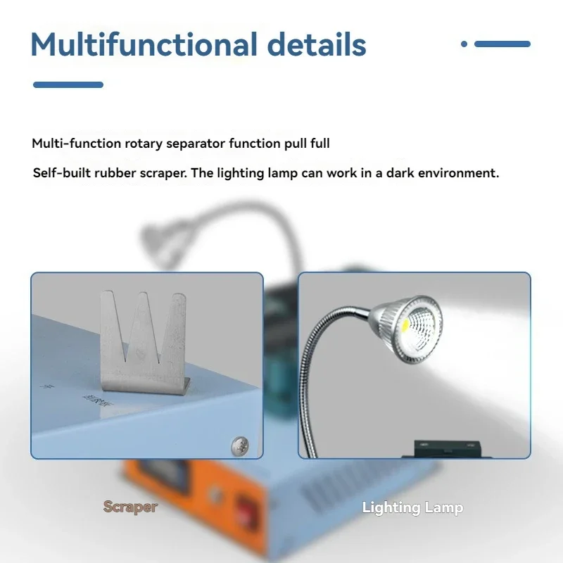 Mobile Phone Curved Rotary Separator Remove Frame Glue Super Double Pump LCD Screen Maintenance
