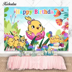 Kabodou Canticos Backdrop Kids Birthday Party Baby Shower Photography Background Children Vinyl Polyester Banner Booth Props