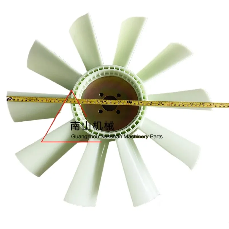 For Yuchai YC135-8Fan blade4D110Engine fan blade heat dissipation fan blade4Hole10Leaf Excavator Parts