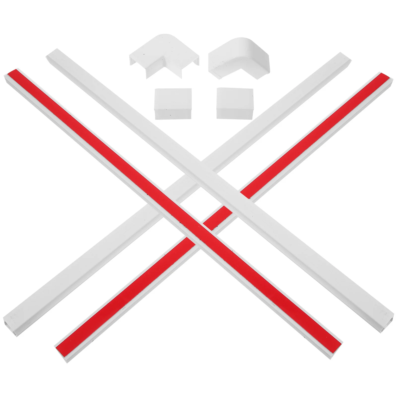 

1 set 1 Set Cable Hider Wall Strip For Mount Cable Management Cord Concealer Hide Wires Along Wall Wire Cover Channel Plastic