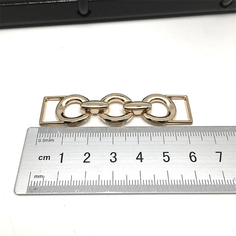 Metal Extender Replacement Connector O Ring Chain with Clasp for Women Handbag Shoes Cloth Pants Decoration DIY Accessories