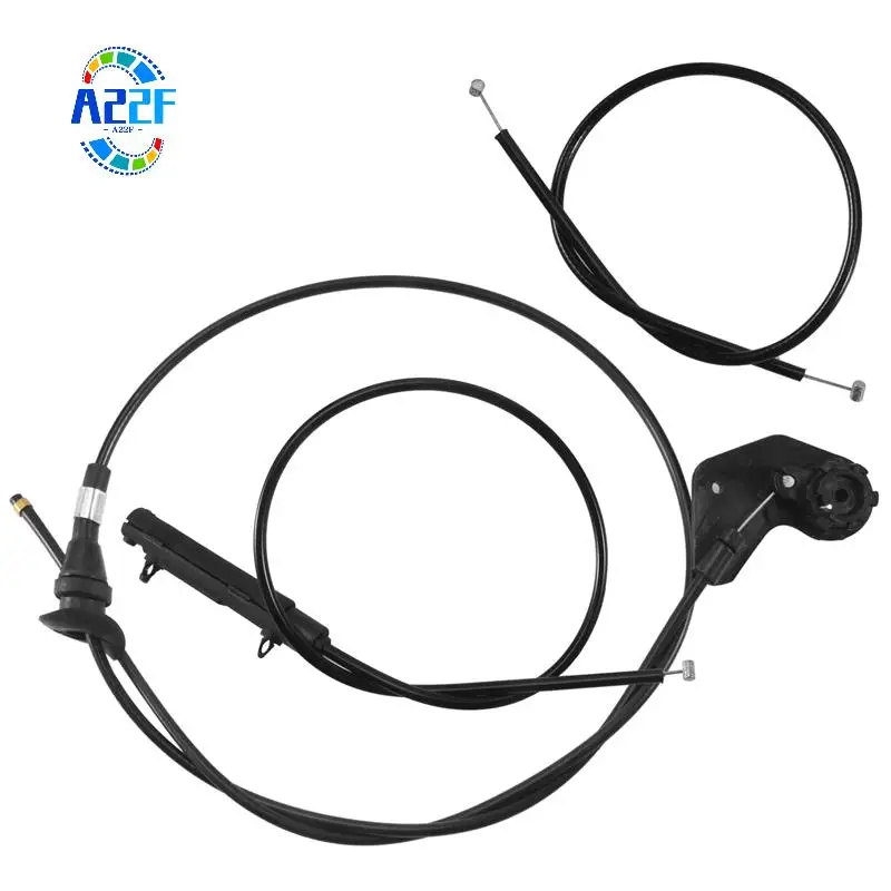 A22F-3PCS Engine Bowden Cable Hood Release Wire For-BMW E39 525I 530I 51238176595 51238190754 51238176596