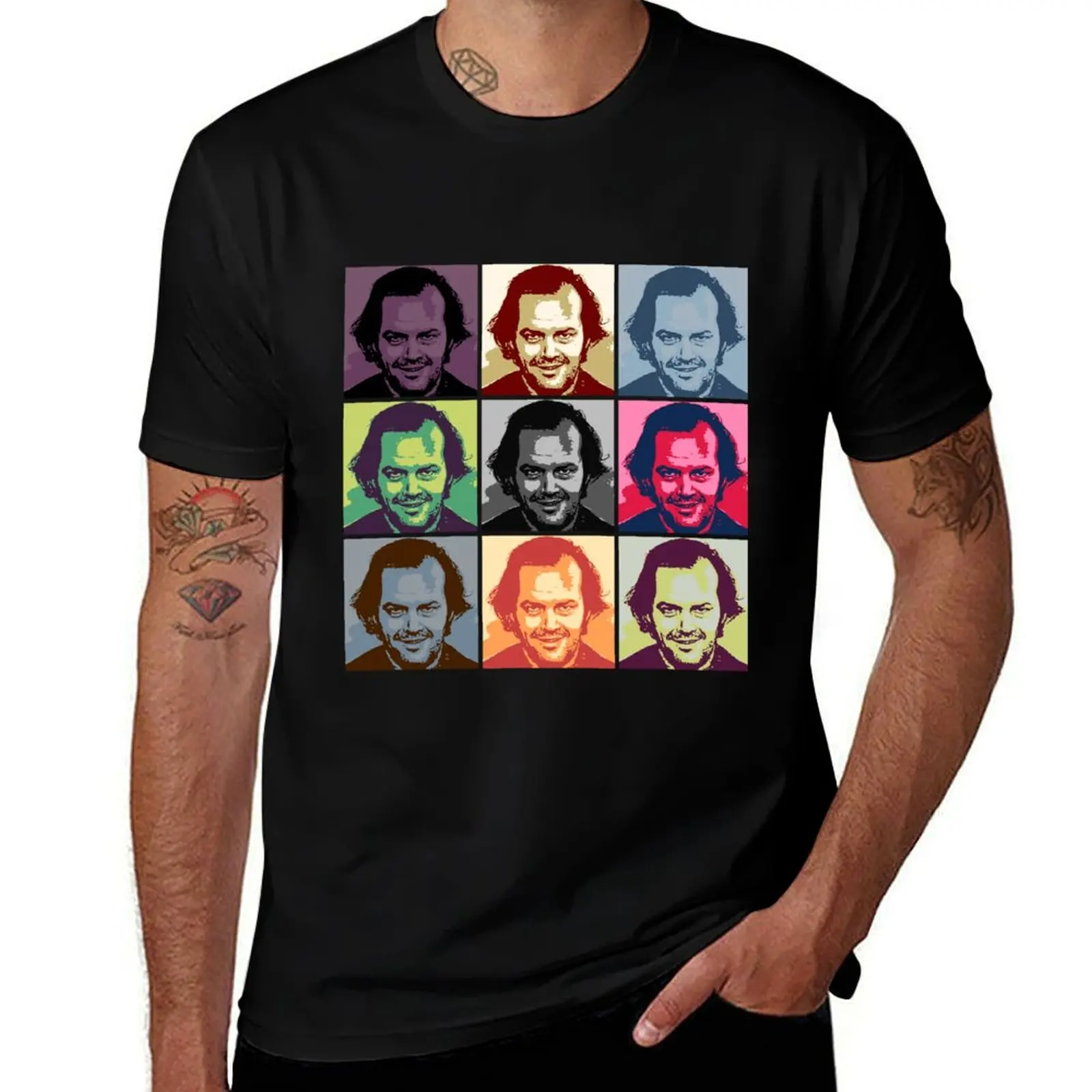 Jack Nicholson Torrance Shining Iconic Pop Art T-Shirt Fitness Training Breathable Tee T-Shirt