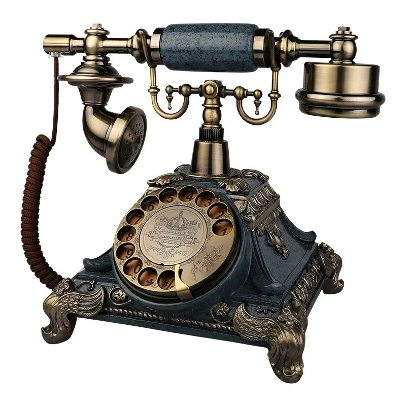 Voice Message Recording Vintage Style Wedding Birthday Party Private Activity Usage ABS Zinc Alloy Decoration Antique Telephone
