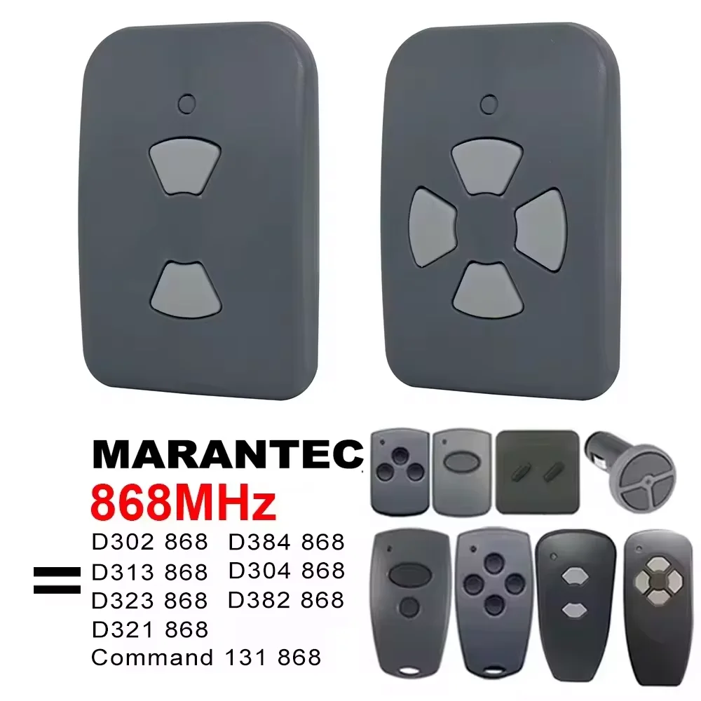 

MARANTEC Garage Door Remote Control 868MHz Marantec Digital 392 868 Mini Rolling Code Gate Opener Command
