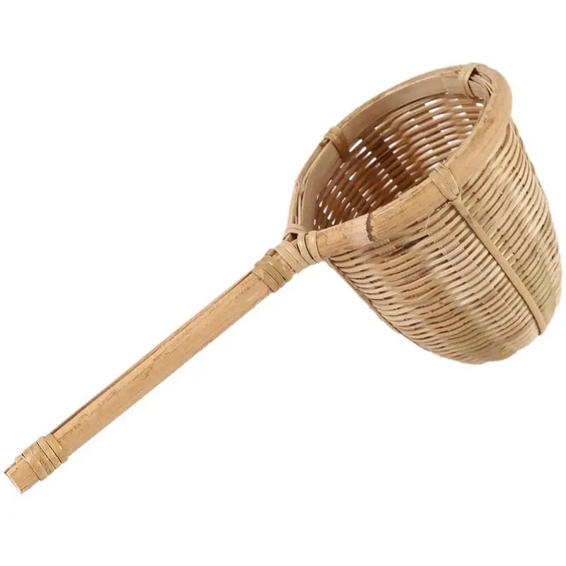A20F-2X Nature Bamboo Tea Strainer Filter Colander Infuser Handmade Weave Crafts Novelty Tea Tool Kung Fu Tea Gadgets Gift