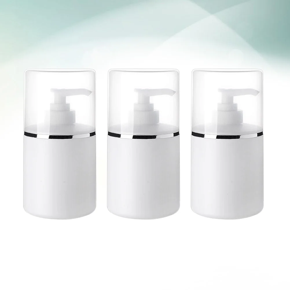 

3pcs Lotion Bottle Empty Pump Bottles Dispenser Pressing Emulsion Leakproof Portable Storage Container for Shampoo