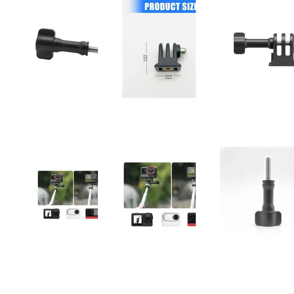 

462E Cold Shoe Adapter for Sports Cameras with Adjustable Angled 1/4inch Screw Hole Easy Mounting for Action Camera