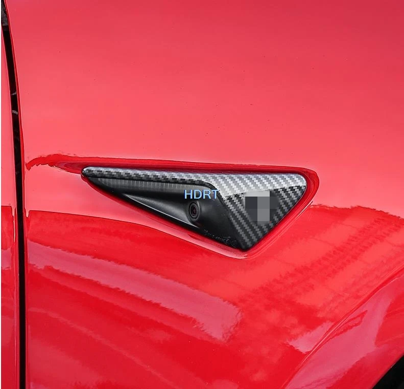 

Pair Car Probe frame of automobile side marker with logo for Tesla Model Y/Model 3 2021 Car Styling