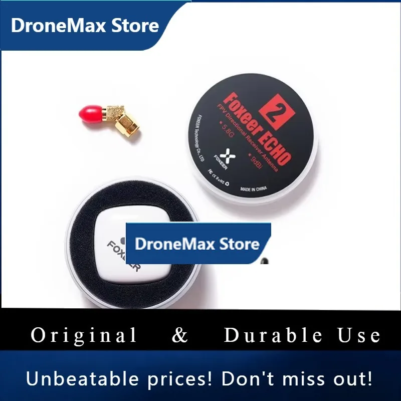 DroMaFoxeer ECHO V2 2 5.8GHz 9dBi Flat Panel Antenna LHCP RHCP For RC Airplane FPV Racing Freestyle Drones VTX VRX Goggles Monit