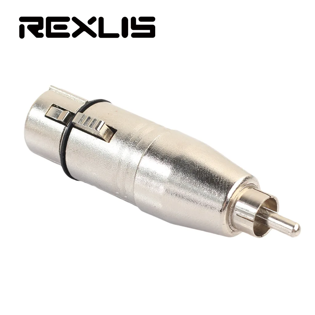 

Zinc Alloy Professional XLR Canon Female to RCA Public Audio Adapter for Microphone Mixer