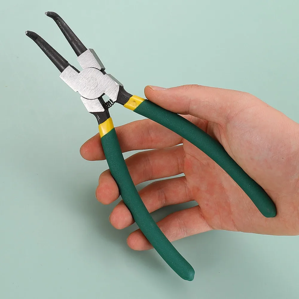 

4pcs/set 7 Inches Circlip Plier Set Sturdy Carbon Steel Retaining Ring Plier Ergonomic External Internal Use