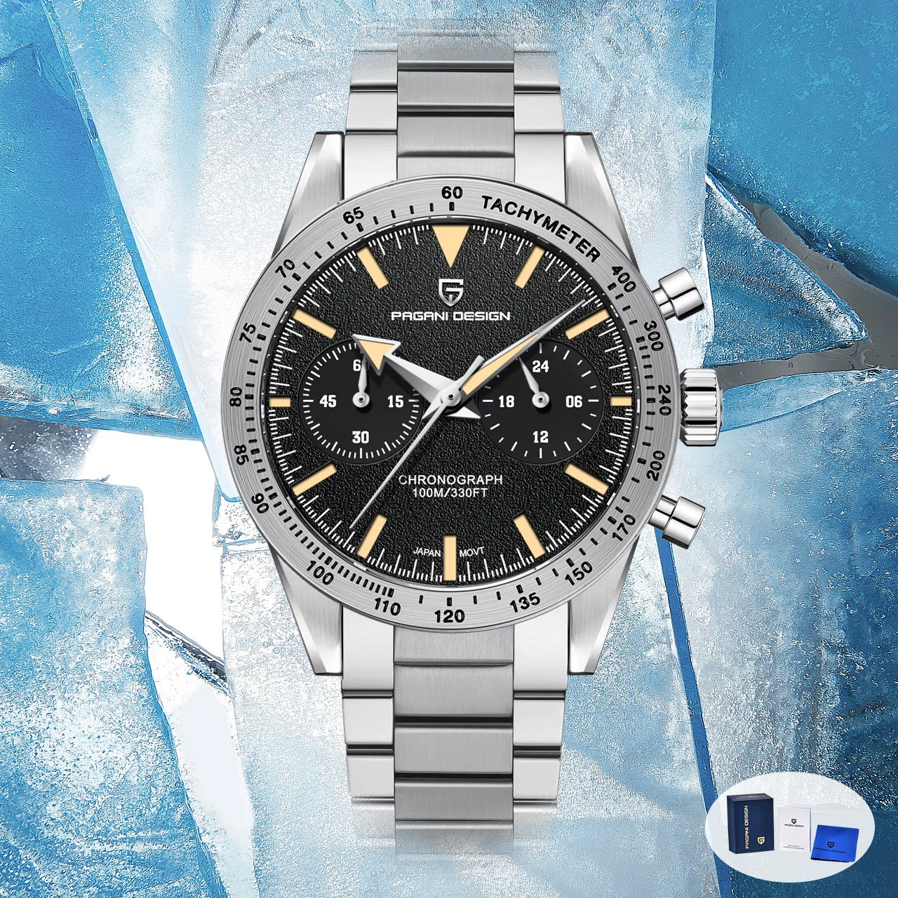 

PAGANI DESIGN New Men's Watches Retro Pilot Quartz Watch Men 2026 Stainless steel Sport Chronograph Wrist watch For Men Gift Box