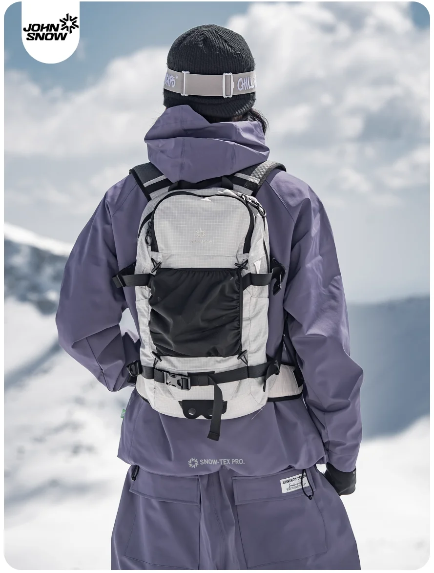 

John Snow Ski Touring Backpack Men Women Lightweight Daypack for Snowboarding Backcountry Skiing Hiking & Mountaineering