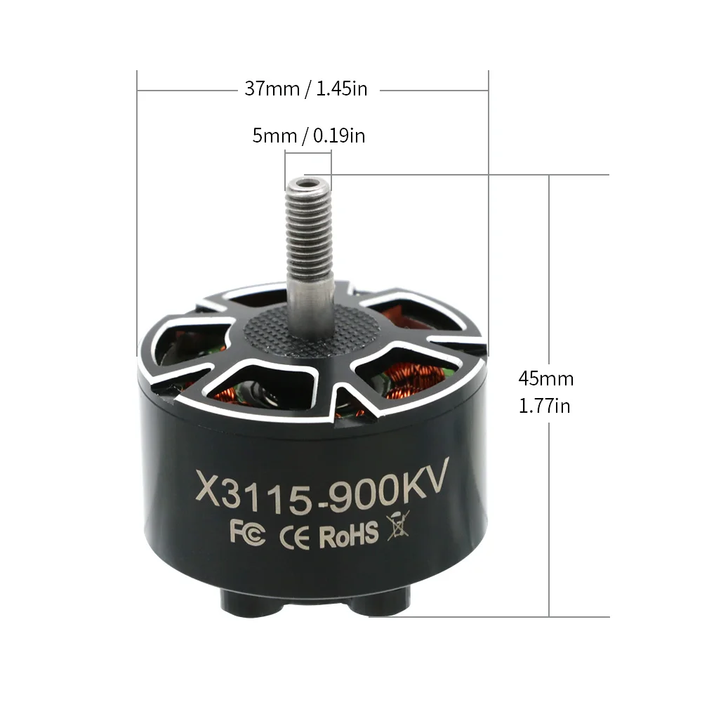 

4pcs UAngel X3115 3115 900KV 6S Brushless Motor for FPV Freestyle 9inch 10inch Long Range Cinelifter RC Drone Parts