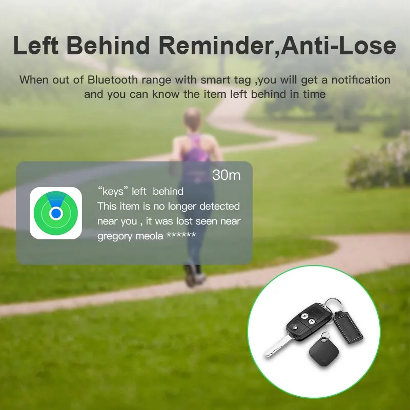 Slimme Bluetooth GPS-tracker werkt met Find My APP Anti Lose Reminder Device voor Iphone Tag Replacement Locator MFI Rated
