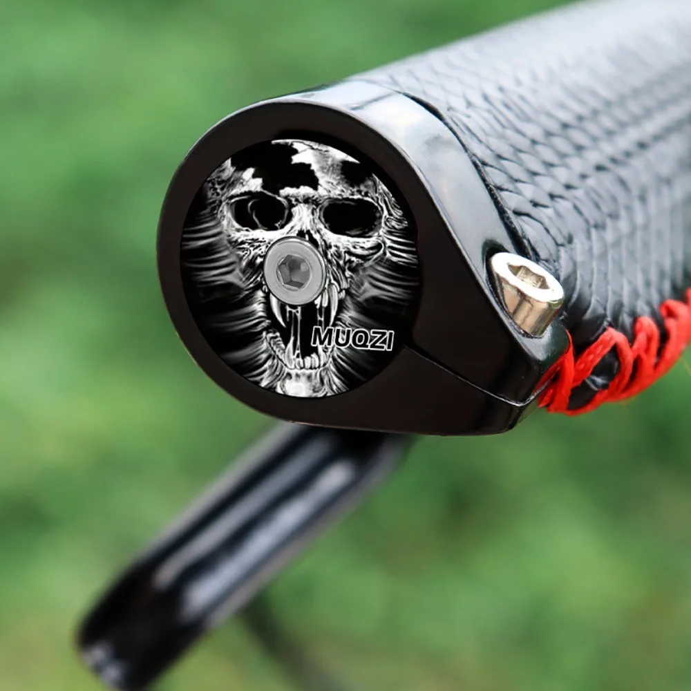 

1 Pair Aluminium Alloy Bicycle Handlebar End Caps 32x26MM CNC Bicycle End Plugs Durable 3D Bicycle Handlebar Plug