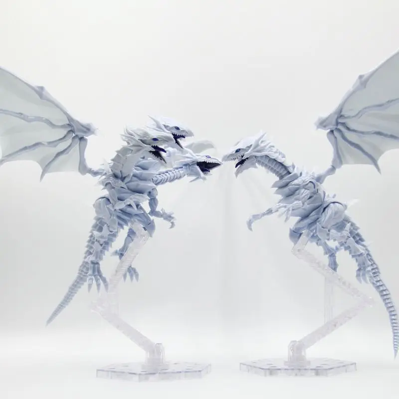 شخصية التنين الأبيض ذات العيون الزرقاء مع حامل - زخرفة سطح المكتب Frs الدفعة الأولى لعبة نماذج كلاسيكية غامضة مجمعة #1